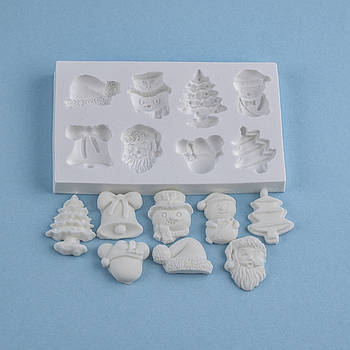 Силіконовий молд Новорічний набір No7 12.0х7.0 см