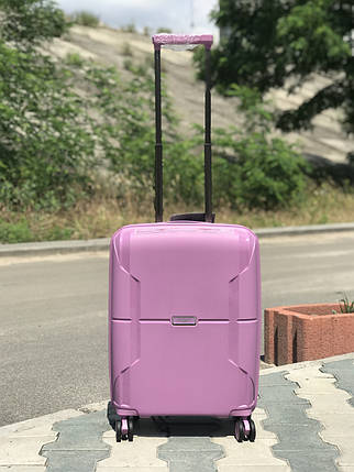 Пластикова валіза з поліпропілену мала рожевого кольору Франція, фото 2