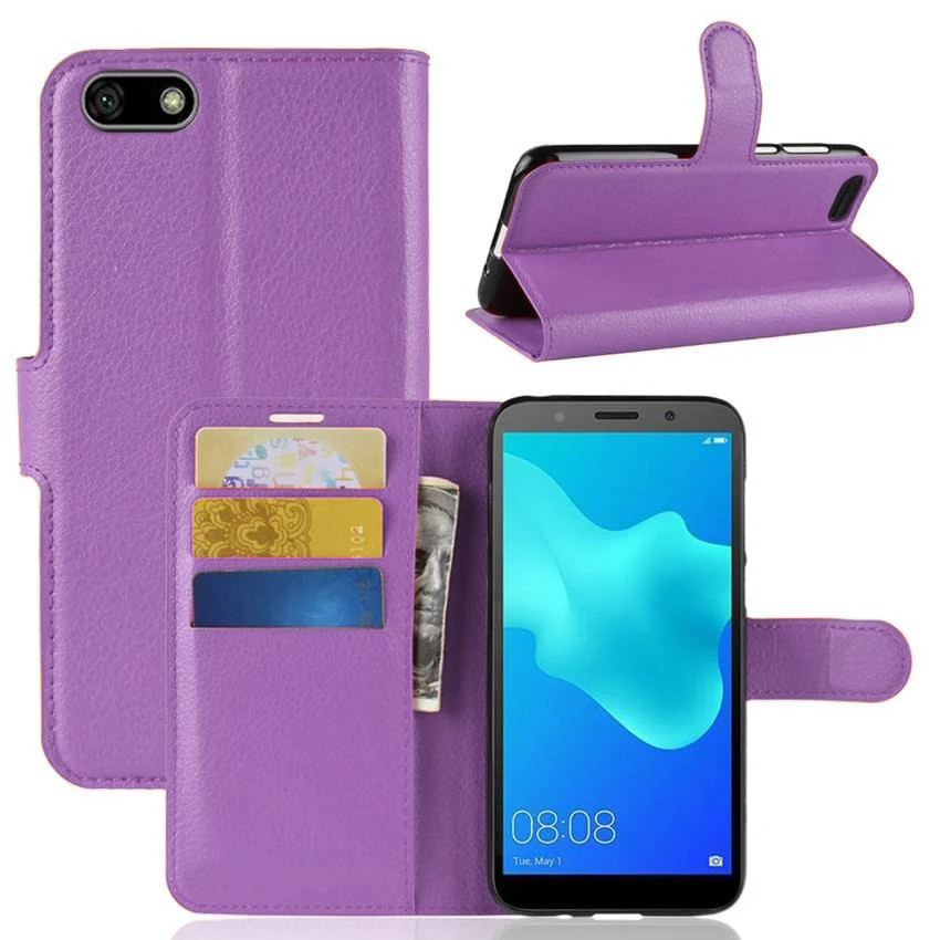 Чохол-книжка Litchie Wallet для Huawei Y5 2018 / Y5 Prime 2018 / Honor 7A Violet