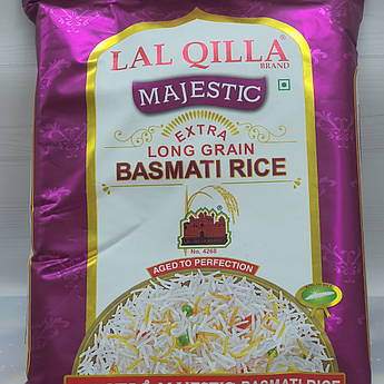 Індійський рис басматі 5 кг. не пропарений Lal Qilla