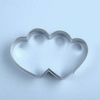 Каттер Серце здвоєне (великий) 12.5х8.0 см