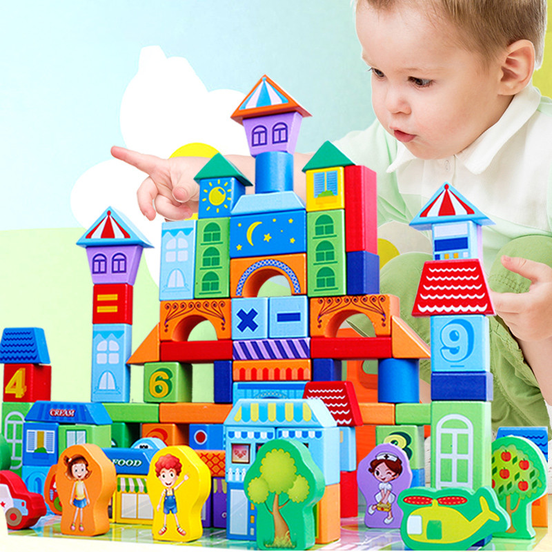 Деревянная игрушка конструктор город подарок для мальчика и девочки (12290) - фото 6 - id-p1209474802