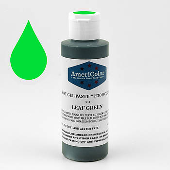 Гелева фарба AmeriColor Зелений лист/Leaf Green 128 г