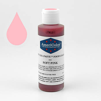 Гелева фарба AmeriColor Ніжно-рожевий/Soft Pink 128 гр