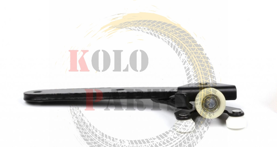 Ролик бічних зсувних дверей нижній VW Caddy висувний на двері (з кранштейном) Кадді, фото 1