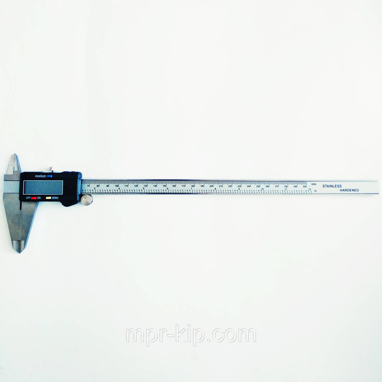 Штангенциркуль цифровий KM-DSK-300 з бігунком, діапазон 0-300 мм, крок виміру 0,01 мм, точність ±0.03 мм, фото 1