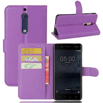 Чохол-книжка Litchie Wallet для Nokia 5 Violet