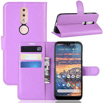 Чохол-книжка Litchie Wallet для Nokia 4.2 Violet