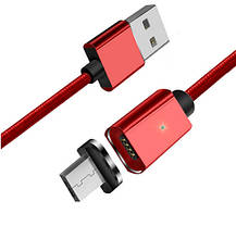 Micro USB кабель магнітний 2м. Зарядка для телефону магнітна швидка автомобільна, фото 2