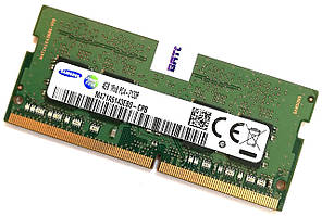 Оперативна пам'ять для ноутбука Samsung SODIMM DDR4 4Gb 2133MHz 17000S 1R8 CL15 (M471A5143EB0-CPB) Б/У