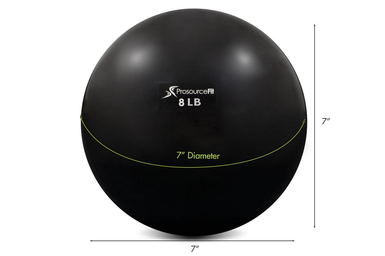 Мяч для фитнеса, пилатеса ProSource Toning Ball 3,6kg (PS-2222-8lb-black), черный - фото 2 - id-p1209507007