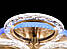 Люстра світлодіодна кільця з пультом та підсвічуванням до 18 кв.м колір Бронза 65 Ват Diasha QX2512/3+3S BR 3color, фото 3