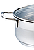 Каструля з нержавіючої сталі з кришкою Maestro MR-3508-30 (10 л) | каструлі Маестро, фото 2