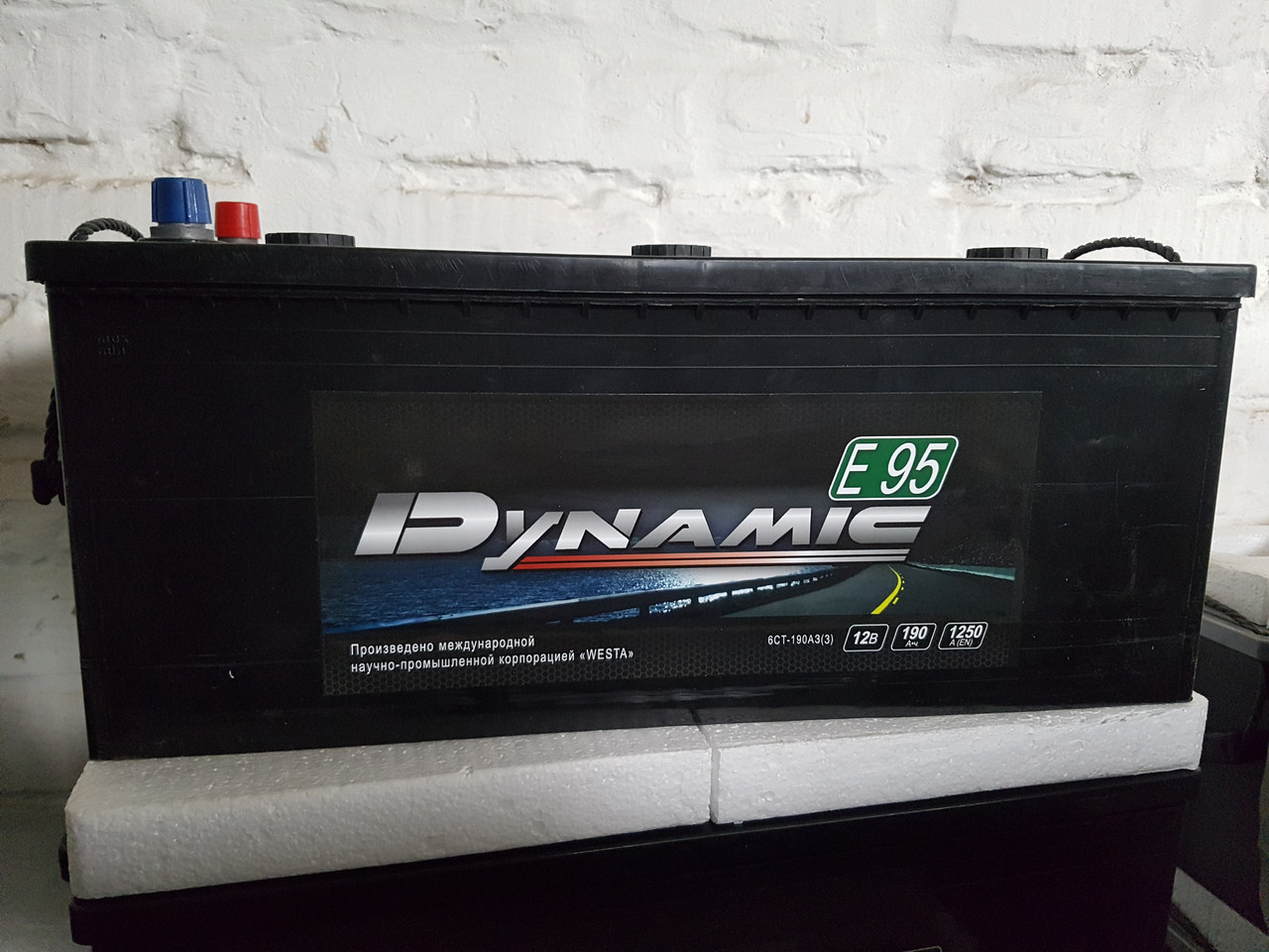 Акумулятор Dynamic 6CT-190-1 190 Ah/1250A L+ (Динамік) WESTA (ВЕСТА) Автомобільний АКБ Кислотна Україна НДС