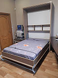 Накладки на механізм шафу-ліжко, захисний декоративний кожух для механізмів шафа-ліжко сірі, фото 6