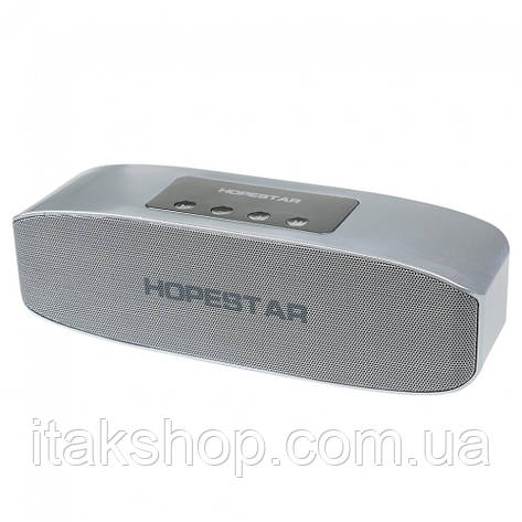 Портативна Bluetooth колонка Hopestar H11 USB FM Silver, фото 2