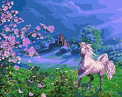 Розмальовка за номерами "Рожевий кінь" худ. Циганов Віктор (VP170) Турбо 40 х 50 см