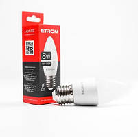 Лампа "Etron Light Power" LED 1-ELP-022 C37 8Вт. 4200K E27(10)
