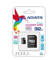 Карта пам`яті 32Gb Micro-SDHC A-Data Premier R-80Mb/s (adapter)class10 №3947