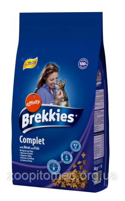 Корм Brekkies Exel (Бреккис Ексель) Cat Complet для котів (курка,тунець,овочі) на вагу 1 кг