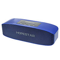 Портативна стерео колонка Hopestar H11 USB Bluetooth FM (Синій)