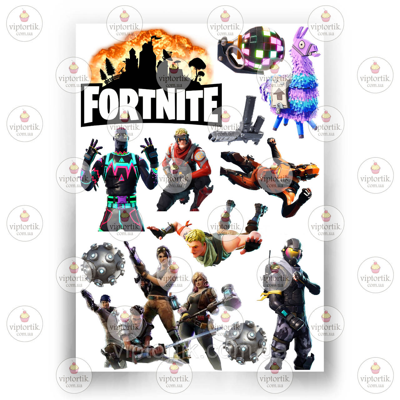 Друк їстівного фото — Вафельний папір — Fortnite No9