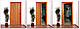 Двері гармошка глухі Дуб Кантрі (подвисті, міжкімнатні, для душових, коморі), фото 2