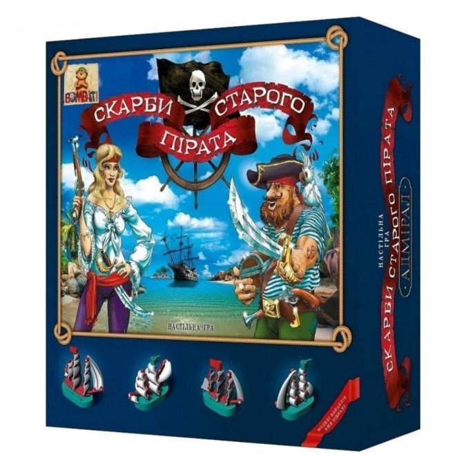 Гра настільна Bombat Game Скарби старого пірата (2-3 гравця, 8+ років) | Настільний ігровий набір
