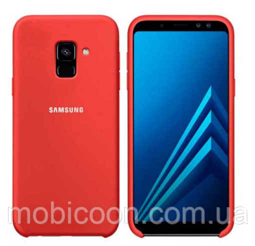 Чохол Silicone Case для Samsung Galaxy J6 2018 J600 червоний (самсунг галаксі джей 6)