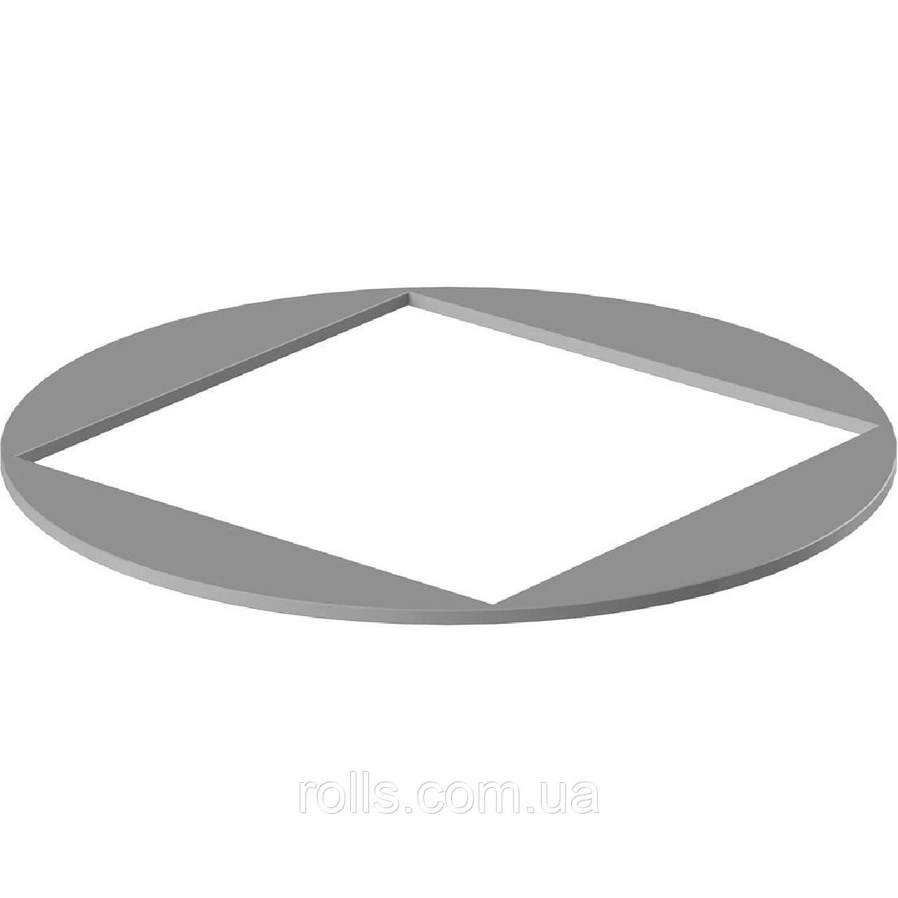 Перехідник квадратної водостічної труби 80×80 у дощеприймач DN110, фото 1