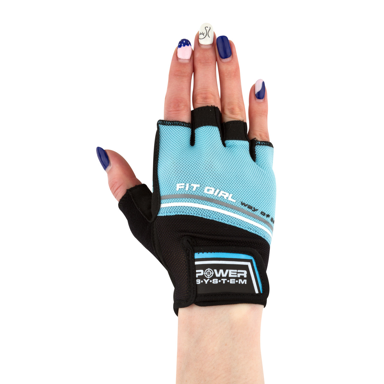 Рукавиці для тренажерного залу жіночі Fit Girl Evo PS-2920 Power System чорний/синій