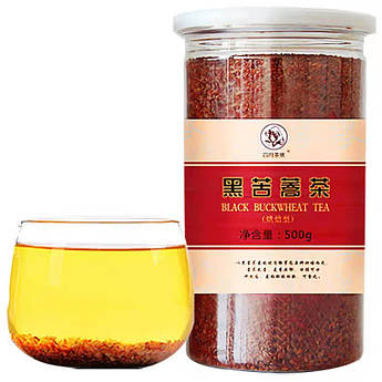Корисний гречаний чай Ку Цяо 500 грамів, вітамінний гречаний чай Детокс із чорної гречки Оздоровчий