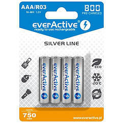 Акумулятор everActive EVHRL03-800, AAA/(R03), 800 mAh, LSD Ni-MH, блістер 4шт
