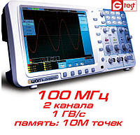 SDS7102 осцилограф, 2х100МГц, 10М точок