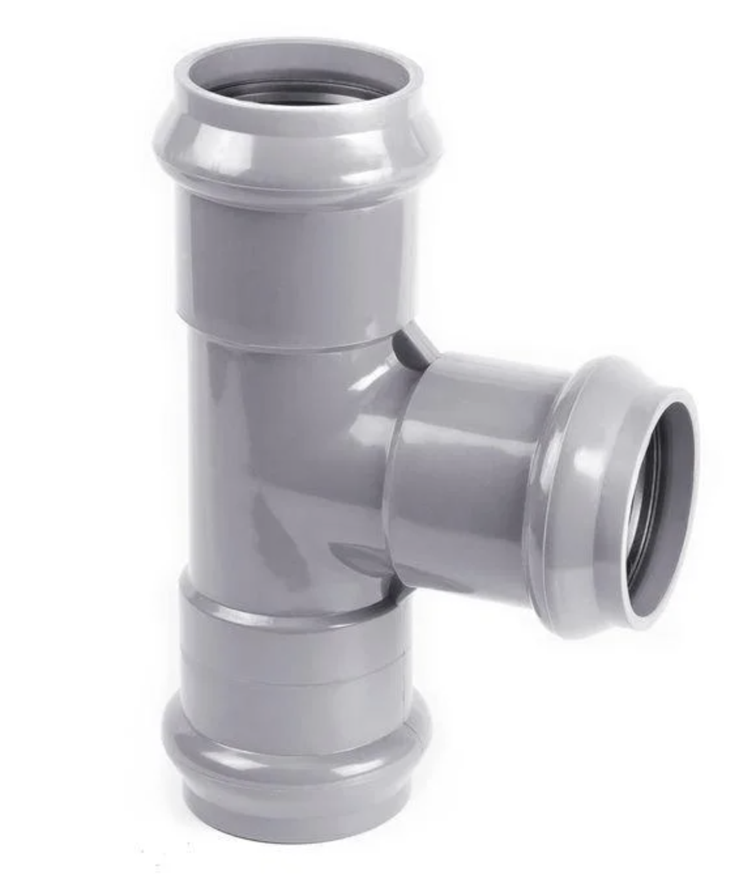 Тройник ПВХ гладкий/раструб/раструб 160х110х160/90°, фото 1