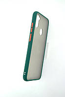 Чехол для телефона iPhone XS Max Silicone Gingle Matte dark green/orange
