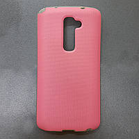 Чехол для LG G2 / D802 силиконовый противоударный VOIA розовый
