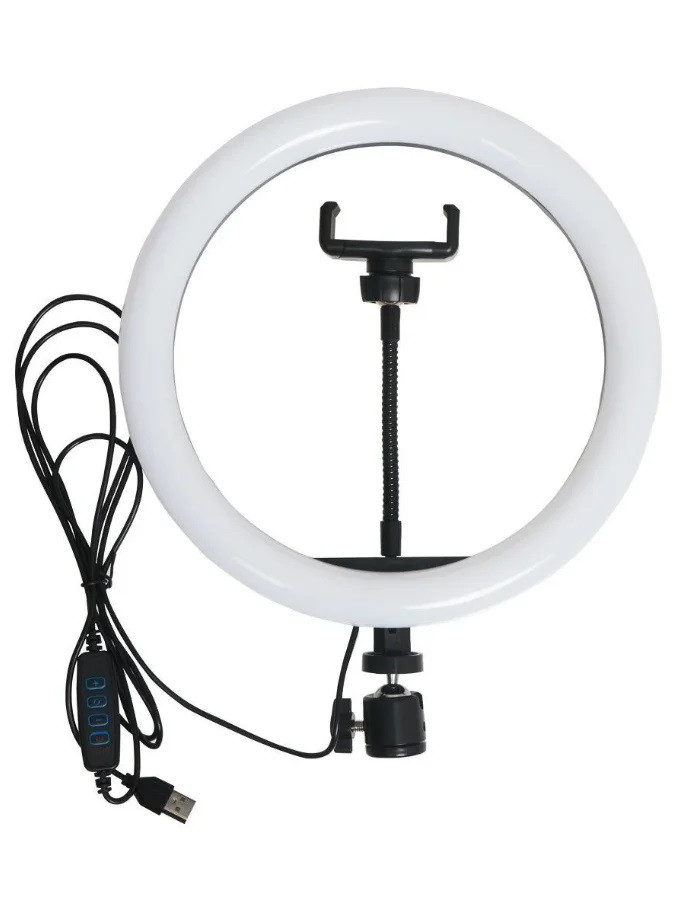 Кільцева світлодіодна LED лампа RIAS ZD-666 26см USB управління на проводі (4_00328), фото 1
