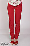 Яскраві літні брючки для вагітних Ava S My Secret Червоний TR-28.022, фото 4