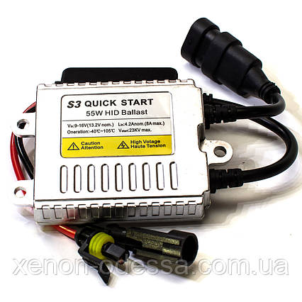 Блок швидкого розпалювання S3 Quick Start 55W AC Slim/баласт для ксенону, фото 1