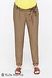 Вільні брюки для вагітних з легкої тканини Kacey S Юла Мама Бежевий, фото 2