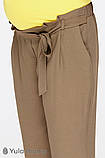 Вільні брюки для вагітних з легкої тканини Kacey S Юла Мама Бежевий, фото 4