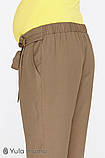 Вільні брюки для вагітних з легкої тканини Kacey S Юла Мама Бежевий, фото 5