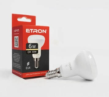 Лампа "Etron Light Power" LED 1-ELP-071 R50 6Вт.3000K E14(10)