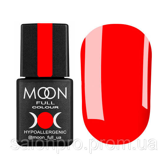 Гель-лак Moon Full Spring-Summer №617 (класичний червоний, емаль), 8 мл