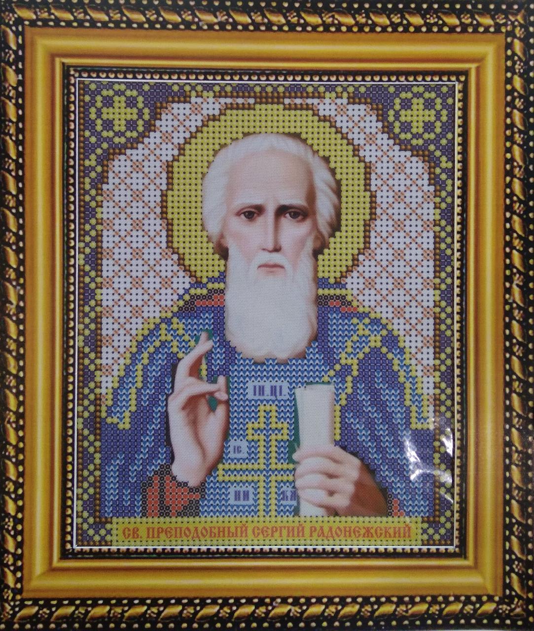 Набор для вышивки бисером ArtWork икона Святой Преподобный Сергий Радонежский VIA 5034 - фото 1 - id-p328146754