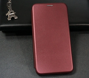 Чохол-книжка Level для Huawei P40 Lite Marsala (хуая п40 лайт)