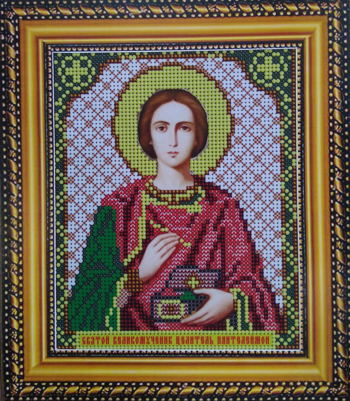 Набір для вишивання бісером ікона Святий Великомученик Целитель Пантелеймон VIA5068