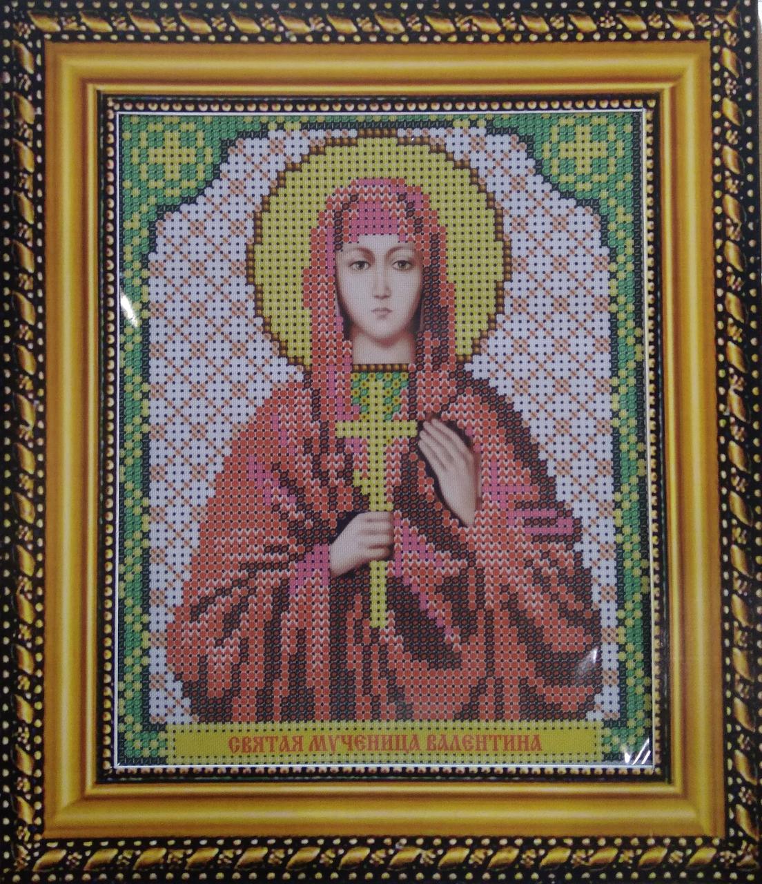 Набір для вишивання бісером ікона Свята Мучениця Валентина VIA 5036, фото 1