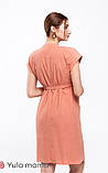 Сукня - сорочка для вагітних та годуючих у сафарі-стилі Ivy XS Юла Мама Помаранчевий DR-20.021, фото 4